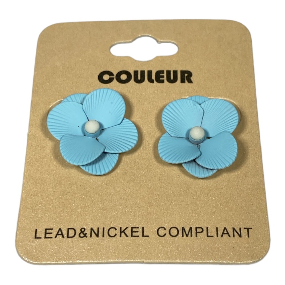 Blue Flower Earrings